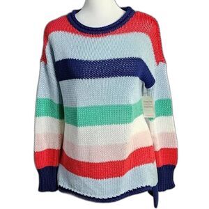 HIHO color stripe beach sweater NWOT